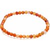 Nefertitis Karneol náramok extra brúsené korálky NF32816 - obvod cca 16 až 21 cm