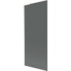 Mexen Next L, 1-krídlová vaňová zástena 80 x 150 cm, 6mm šedé sklo, 6mm číre sklo, profil brúsená oceľ, 895-080-000-03-40-97
