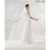 Dlhý svadobný závoj s 80 kryštálmi ZD-126 Výber farby: ivory, Variant: Variant A: 170 cm
