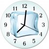 Nástenné sklenené hodiny Ľad fi 30 cm