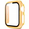 AppleKing transparentné puzdro s tvrdeným sklom pre Apple Watch 38 mm - oranžové - možnosť vrátiť tovar ZADARMO do 30tich dní
