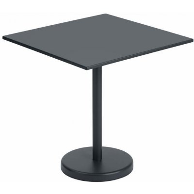 Muuto Stolík Linear Steel Café Table 70x70, black