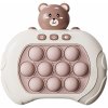 Herná konzola Skill Game Teddy Pop It - Hnedá H36152