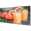 Sklenený obklad do kuchyne grapefruit koktail 100x50 cm