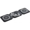 1stCOOL bezdrátová přenosná QI nabíječka 3v1, MagSafe kompatibilní, černá, USB-C W07 Black