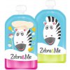 Zebra&Me plniteľné kapsičky pre deti na opakované použitie - kuchár + zebra 2ks, 150 ml