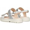 Geox sandále pre deti z ekologickej kože bielej farby, veľkosť 28
