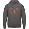 AWDis Hoodie Mikina Nápis Rovnosť je krásna Uhlíková