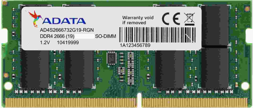 Adata DDR4 4GB 2666MHz CL19 (1x4GB) AD4S26664G19-SGN