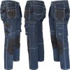 Pracovné rifľové nohavice strečové JEANS WORK BLUE