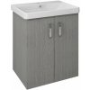 Sapho THEIA umývadlová skrinka 56,4x70x44,2cm, 2x dvierka, dub strieborný TH062-1111
