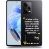 Picasee silikónový prehľadný obal pre Xiaomi Redmi Note 12 5G - Kazma - SVĚT PATŘÍ TĚM, CO SE NEPOSEROU