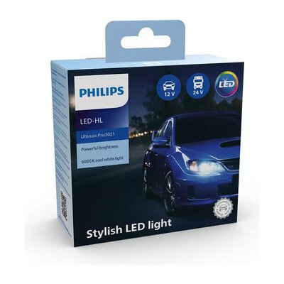 Philips LED H7 Ultinon Pro3021 12/24 V 20W 2 ks / Autožiarovka LED / pätica PX426d (8719018017864)