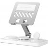 AppleKing cYJ-268 4v1 bezdrôtový stojanček s USB-C káblom a stojančekom pre iPad pre iPhone / Apple Watch / AirPods - 15W - biely - možnosť vrátiť tovar ZADARMO do 30tich dní