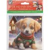 CRAFT ID Diamantové maľovanie Vianočné prianie Psík a Mačička 13 x 13 cm