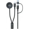 Nabíjací a dátový kábel Swissten Wireless magnetic charging cable 2in1 for Samsung Watch + USB-C 1,2 m