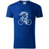 Cyklo kostra - Tričko z organickej bavlny - M ( Kráľovská modrá )