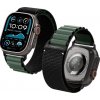 Spigen Fabric Band (hook) Apple Watch 49 mm/46 mm/45 mm/44 mm Black Green AMP10223
