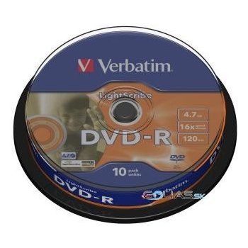 Verbatim DVD-R 4,7GB 16x, 10ks