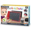 Tablet s tabuľkami na písanie a kreslenie