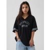 GAP Detské oversize tričko s logom Gap Athletic Čierna M