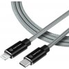 Tactical Fast Rope Aramid Cable USB-C/Lightning MFi 0.3m Grey