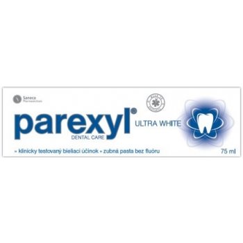 Parexyl Ultra White zubná pasta bez fluoru 75 ml