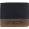 Meatfly Eddie Premium Kožená peňaženka čierna/hnedá
