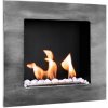 Závesný biokrb BIO FLAME 40 x 40 x 12 cm sivý