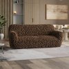 GA.I.CO poťahy VELVET hnedé trojkreslo 170 - 220 cm