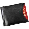 Pierre Cardin TILAK29 8806 RFID čierno-červená pánska kožená peňaženka 12,5 x 9,5 cm
