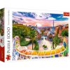 Puzzle 1000 Zachód słońca nad Barceloną, Hiszpania 10711 (Hra)
