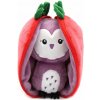 Flipetz 2v1 Plyšová sova/Jahoda - Violet 20 cm