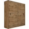 | Šatní skriňa SAPHIRA 203x215 cm s posuvnými dverami dub wotan | MT0008