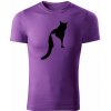 T-ričko Catz pánske tričko Farba trička: Fialová, Farba potlače: Čierna, Veľkosť: XS