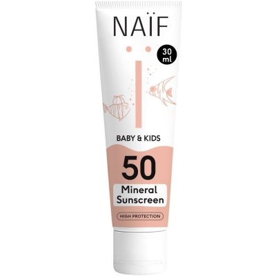 NAIF Ochranný krém na opaľovanie SPF 50 pre deti a bábätká verzia 2.0 30 ml