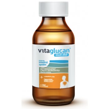 Vitaglucan elixir extrakt z Hlivy + s obsahom Hlohu a zinku 250 ml