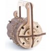 Ugears 3D drevené mechanické puzzle Zámok