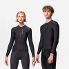 VAN RYSEL Unisex dres na cestnú cyklistiku Racer 2 dlhý rukáv medzisezóna čiernosivý M