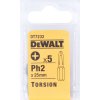 DeWALT skrutkovacie bity PH Torsion PH2-25 mm (5 ks) DT7232