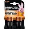 Duracell batéria alkalická PLUS NEW AA / LR6 / MN1500 - blister 4 ks