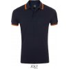 SOL´S PASADENA / Pánska polokošeľa - french navy/neon orange L