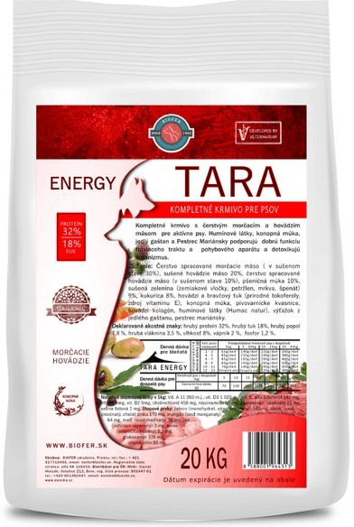 Tara Energy v záťaži 20 kg