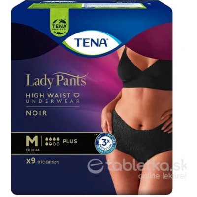 Tena Lady Pants Plus Noir M 9 ks 725264