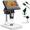 Digitálny mikroskop 1000x s 4,3-palcovým displejom a 8 LED diódami