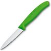 VICTORINOX Univerzálny kuchynský nôž 8cm zúbkovaný - zelený (6.7636.L114)