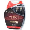 BLOW Kabel HDMI-HDMI 3,0m PREMIUM, black, gold, 4K 2.0
