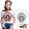 Detské tričko s vlastným motívom + fixy na textil 14 farieb - 5-6 rokov / 110-116 - Tričko Omaľovánky