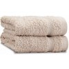 Catherine Lansfield béžové froté bavlnené uteráky v súprave 2 ks 30 x 30 cm