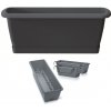 Kvetináč plast čierny Prosperplast 59,3 cm x 19 x 14 cm